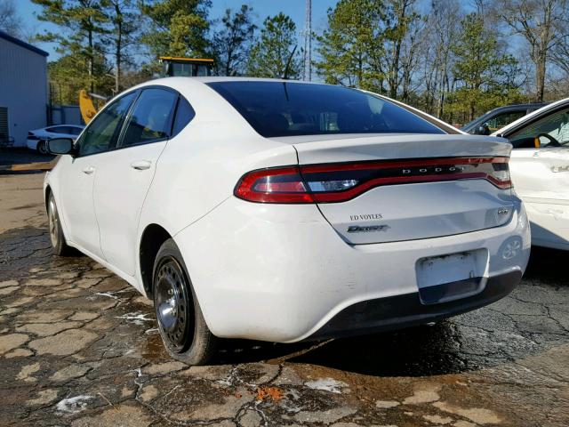 1C3CDFBB7FD306458 - 2015 DODGE DART SXT WHITE photo 3