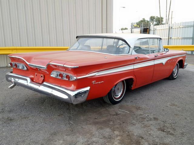 C9UH705349 - 1959 FORD EDSEL RED photo 4