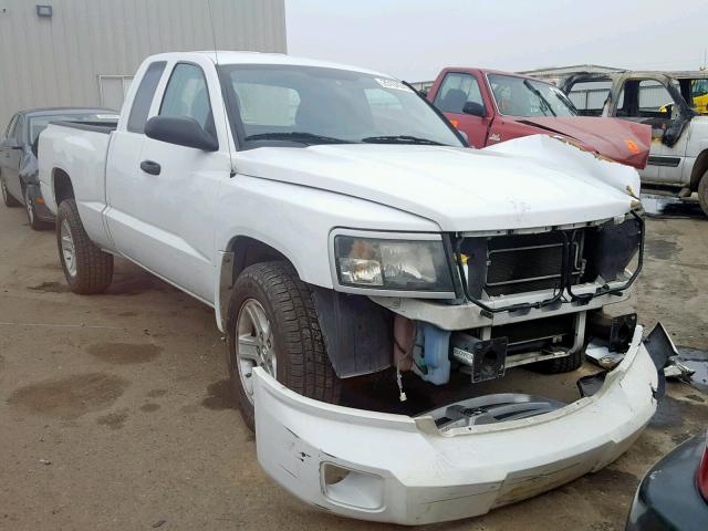 1D7CE3BK3AS163610 - 2010 DODGE DAKOTA SXT WHITE photo 1