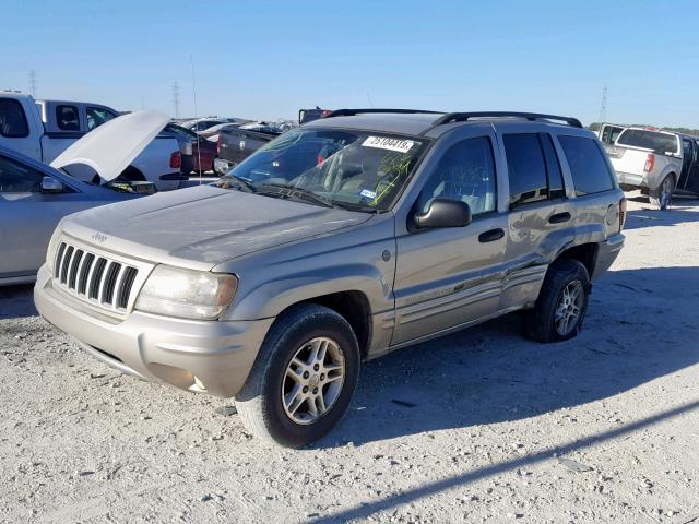 1J4GW48S24C272364 - 2004 JEEP GRAND CHER SILVER photo 2