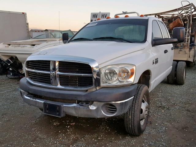 3D6WG48A57G778031 - 2007 DODGE RAM 3500 S WHITE photo 2