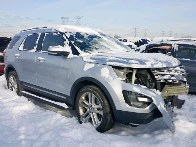 1FM5K8F80HGB60924 - 2017 FORD EXPLORER L SILVER photo 1