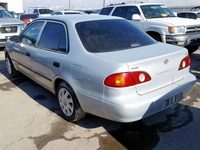 1NXBR12E51Z540530 - 2001 TOYOTA COROLLA CE SILVER photo 3