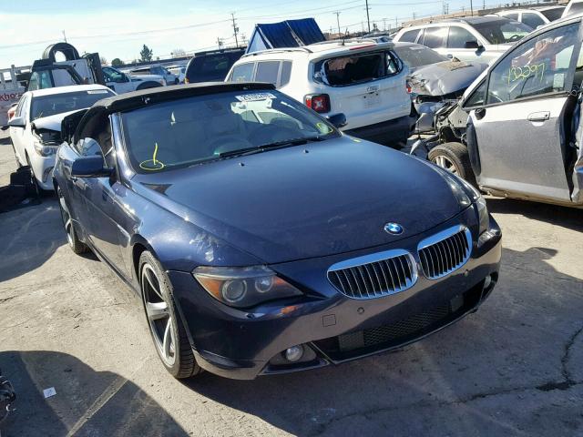 WBAEK13446CN78207 - 2006 BMW 650 I BLUE photo 1