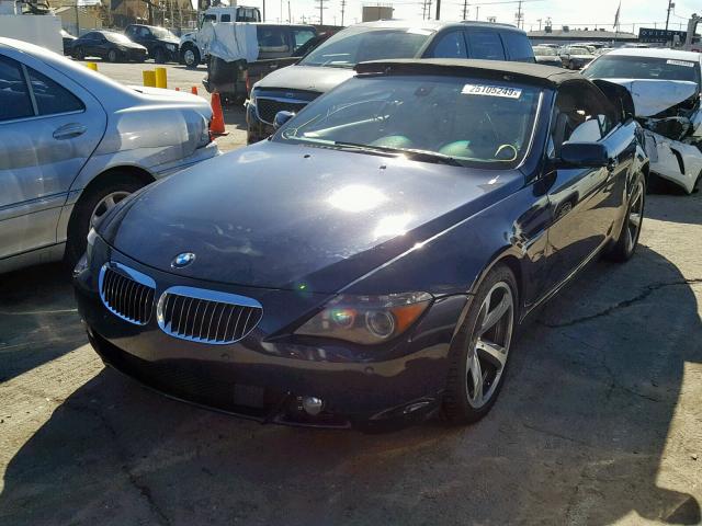 WBAEK13446CN78207 - 2006 BMW 650 I BLUE photo 2