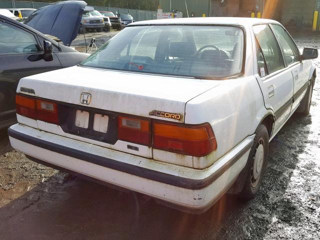 JHMCA5541KC011415 - 1989 HONDA ACCORD LXI WHITE photo 4