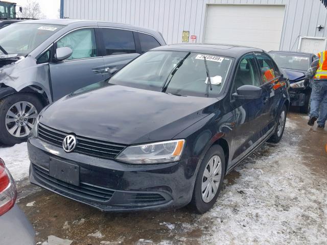3VW2K7AJ4CM319063 - 2012 VOLKSWAGEN JETTA BASE Սև լուսանկար 2