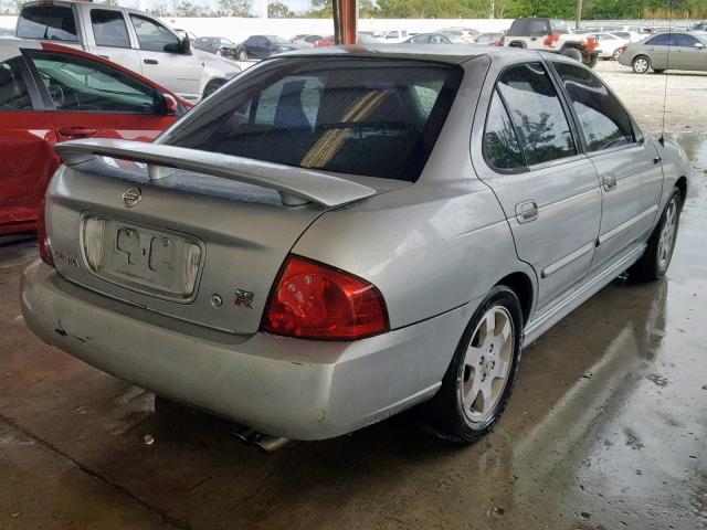 3N1AB51D64L734795 - 2004 NISSAN SENTRA SE- SILVER photo 4