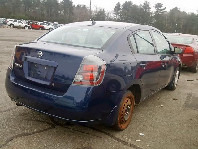 3N1AB61E18L636178 - 2008 NISSAN SENTRA 2.0 BLUE photo 4