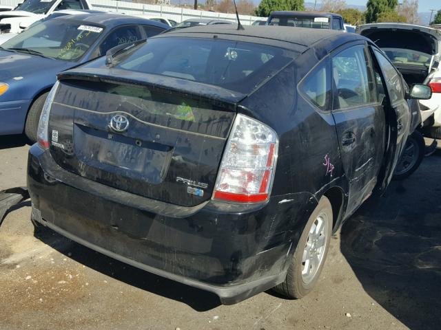 JTDKB20U583374907 - 2008 TOYOTA PRIUS BLACK photo 4