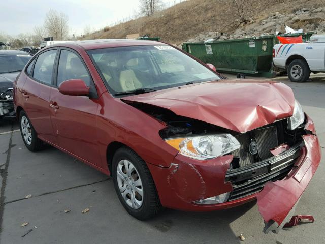 KMHDU4AD9AU099650 - 2010 HYUNDAI ELANTRA BL RED photo 1