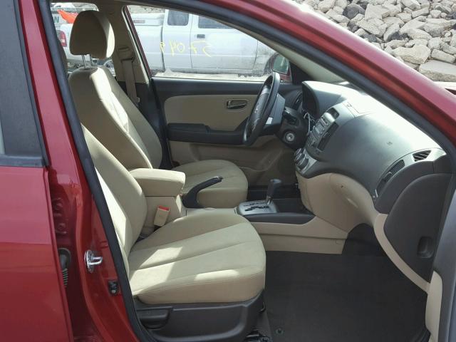 KMHDU4AD9AU099650 - 2010 HYUNDAI ELANTRA BL RED photo 5