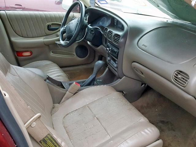 1G2WP52K0YF260204 - 2000 PONTIAC GRAND PRIX BURGUNDY photo 5
