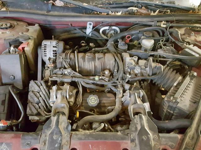 1G2WP52K0YF260204 - 2000 PONTIAC GRAND PRIX BURGUNDY photo 7