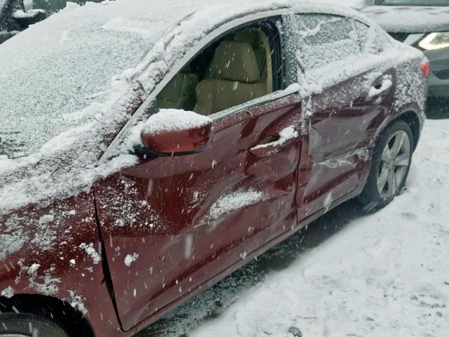 19VDE1F78DE010598 - 2013 ACURA ILX 20 TEC BURGUNDY photo 9