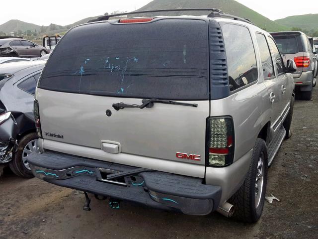 1GKEC13T44R162647 - 2004 GMC YUKON GRAY photo 4