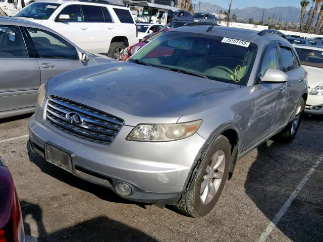 JNRAS08U34X109586 - 2004 INFINITI FX35 SILVER photo 2