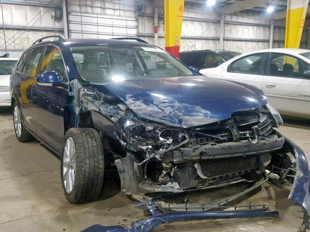 3VWPL7AJ5DM633891 - 2013 VOLKSWAGEN JETTA TDI BLUE photo 1