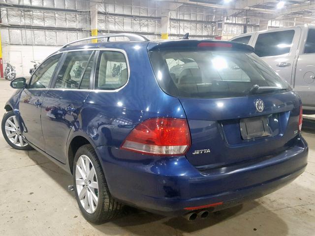 3VWPL7AJ5DM633891 - 2013 VOLKSWAGEN JETTA TDI BLUE photo 3