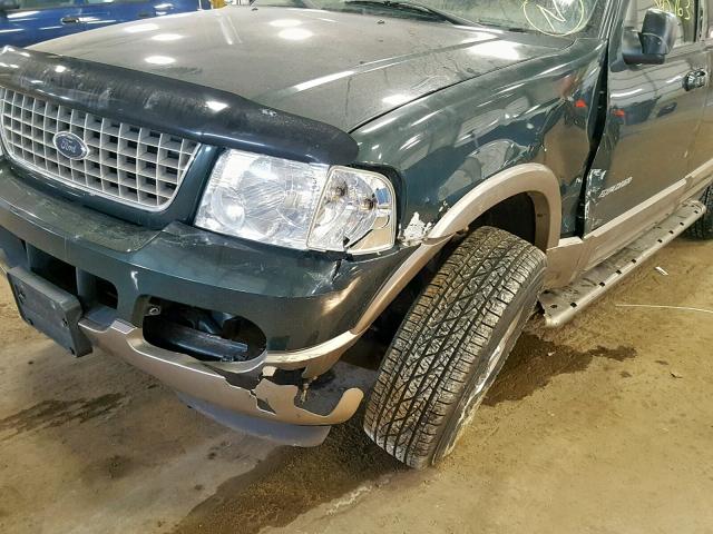 1FMZU74E52ZC27463 - 2002 FORD EXPLORER E GREEN photo 9