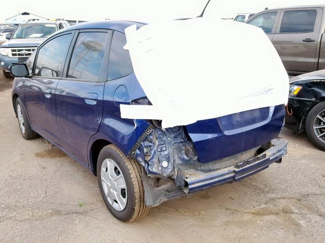 JHMGE8H34DC063425 - 2013 HONDA FIT BLUE photo 3