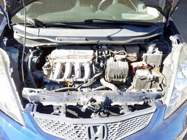 JHMGE8H34DC063425 - 2013 HONDA FIT BLUE photo 7