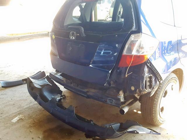 JHMGE8H34DC063425 - 2013 HONDA FIT BLUE photo 9