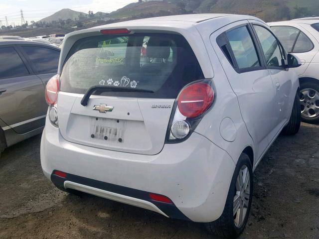 KL8CD6S91EC533537 - 2014 CHEVROLET SPARK 1LT WHITE photo 4