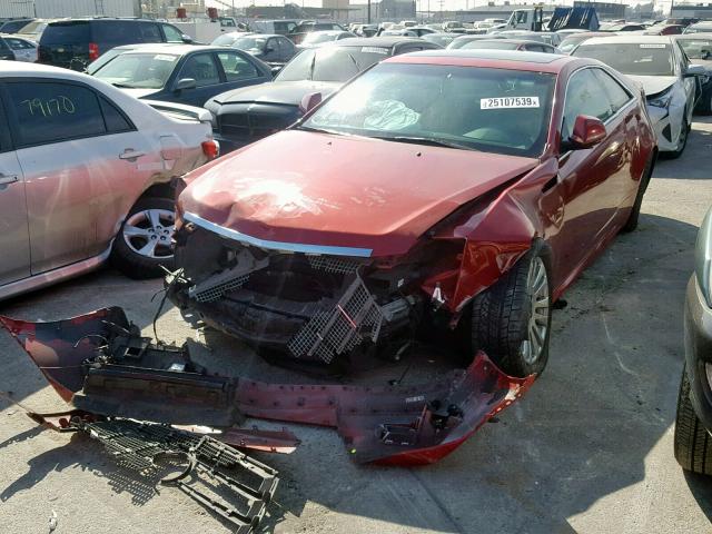 1G6DP1ED3B0112246 - 2011 CADILLAC CTS PREMIU RED photo 2