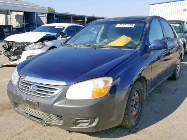 KNAFE122375436268 - 2007 KIA SPECTRA EX BLUE photo 2