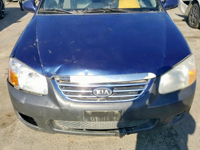 KNAFE122375436268 - 2007 KIA SPECTRA EX BLUE photo 9