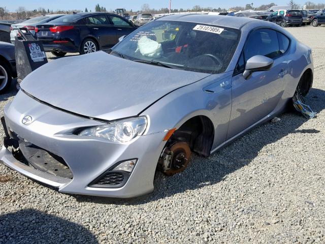 JF1ZNAA15G8708123 - 2016 TOYOTA SCION FR-S SILVER photo 2