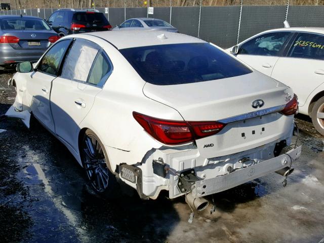 JN1FV7AR5JM480535 - 2018 INFINITI Q50 RED SP WHITE photo 3