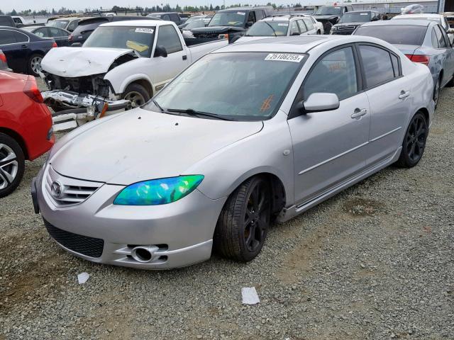 JM1BK323141119820 - 2004 MAZDA 3 S SILVER photo 2