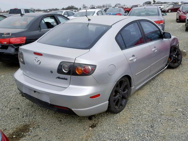 JM1BK323141119820 - 2004 MAZDA 3 S SILVER photo 4