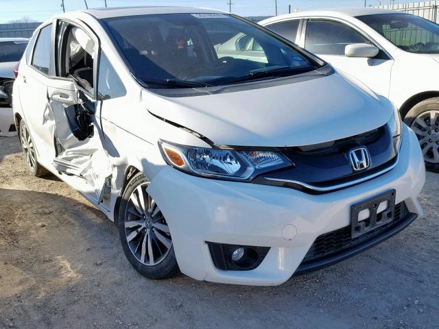 3HGGK5H86FM737808 - 2015 HONDA FIT EX WHITE photo 1