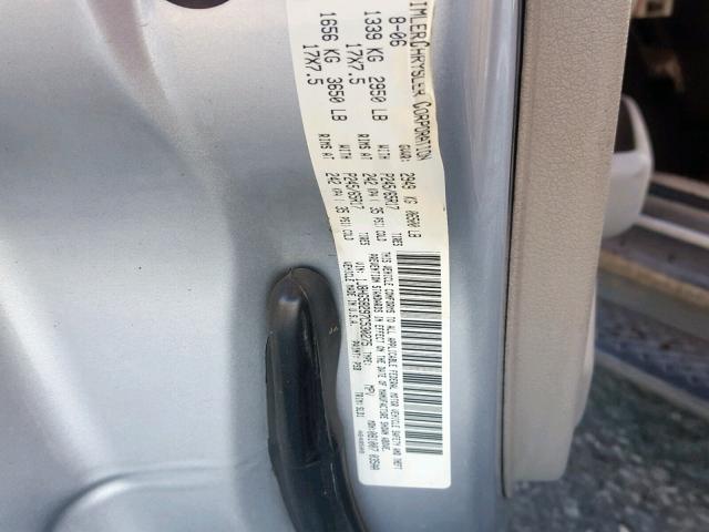 1J8HG58297C530275 - 2007 JEEP COMMANDER SILVER photo 10