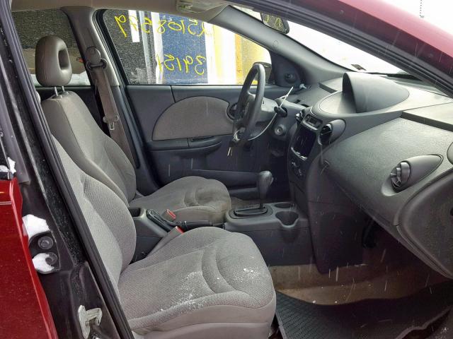 1G8AG52F15Z115203 - 2005 SATURN ION LEVEL RED photo 5