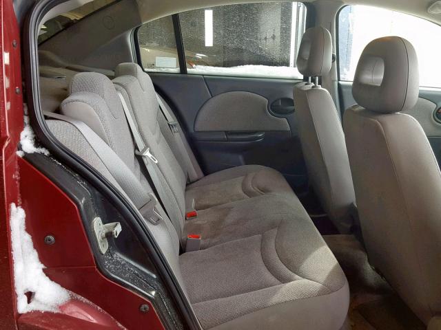 1G8AG52F15Z115203 - 2005 SATURN ION LEVEL RED photo 6