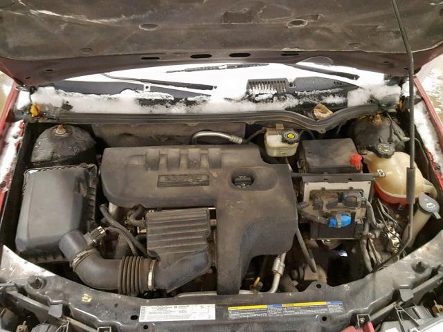 1G8AG52F15Z115203 - 2005 SATURN ION LEVEL RED photo 7