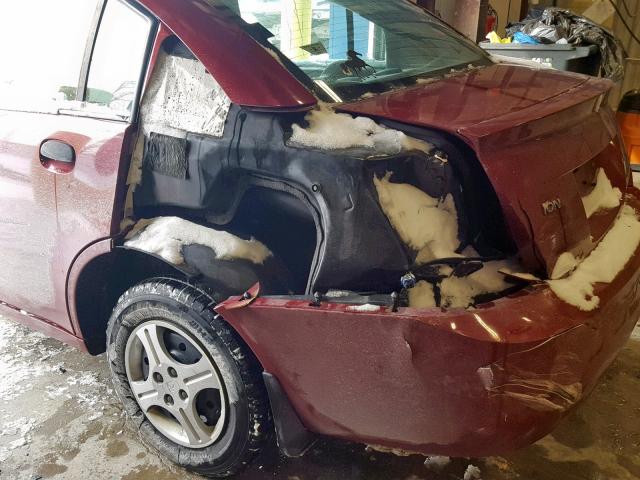 1G8AG52F15Z115203 - 2005 SATURN ION LEVEL RED photo 9
