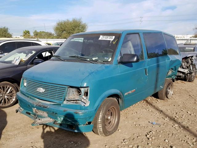 1GNDM19Z4NB123221 - 1992 CHEVROLET ASTRO GREEN photo 2