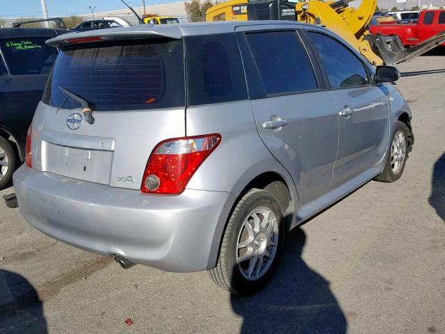 JTKKT624560137942 - 2006 TOYOTA SCION XA SILVER photo 4