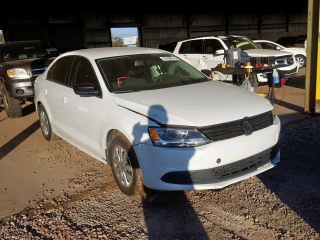 3VW2K7AJ4EM320927 - 2014 VOLKSWAGEN JETTA BASE Սպիտակ լուսանկար 1