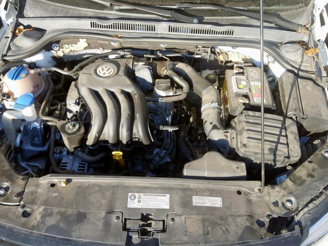 3VW2K7AJ4EM320927 - 2014 VOLKSWAGEN JETTA BASE Սպիտակ լուսանկար 7