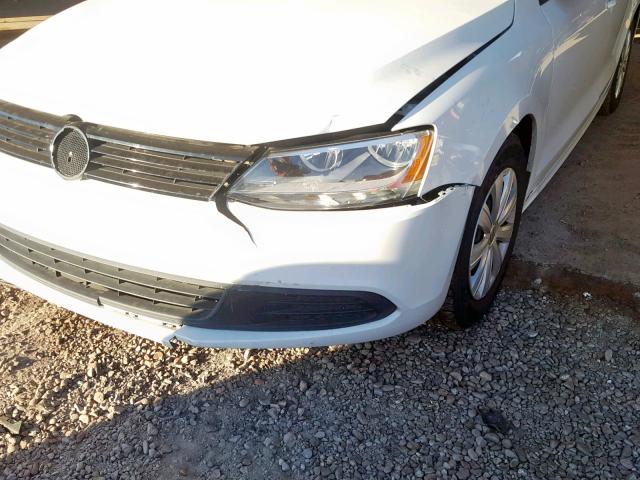 3VW2K7AJ4EM320927 - 2014 VOLKSWAGEN JETTA BASE Սպիտակ լուսանկար 9