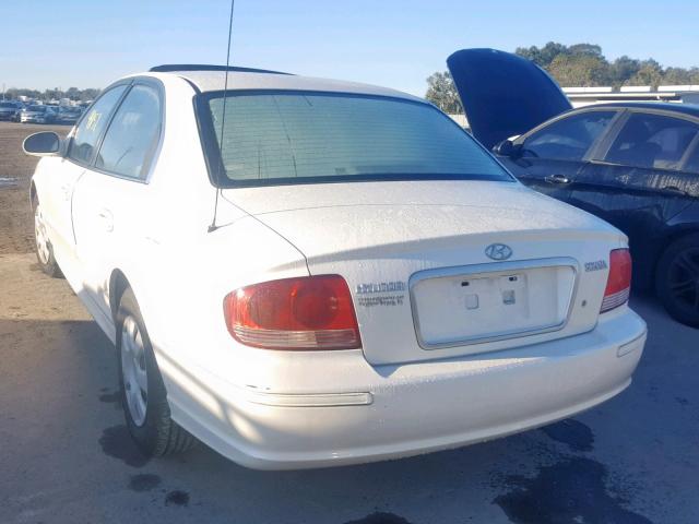 KMHWF25S54A941129 - 2004 HYUNDAI SONATA GL WHITE photo 3