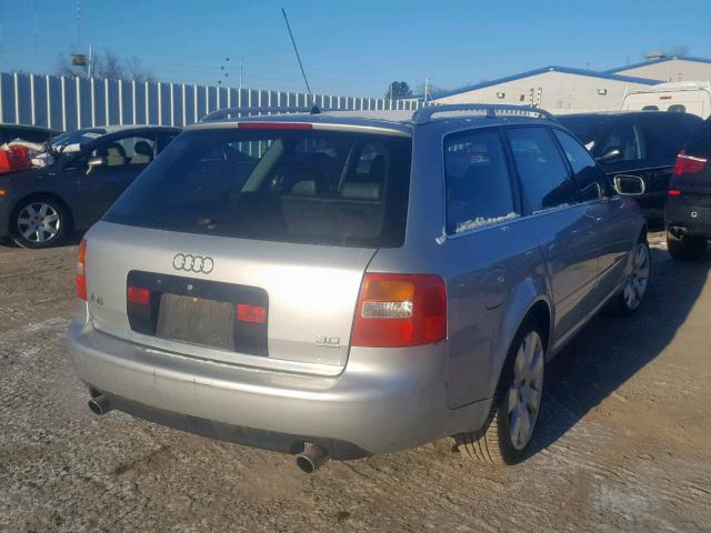 WAUVT64B52N099106 - 2002 AUDI A6 3.0 AVA SILVER photo 4