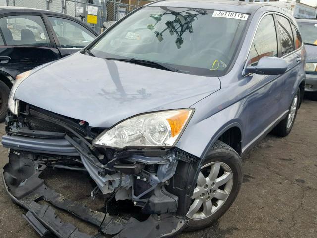 JHLRE38747C063318 - 2007 HONDA CR-V EXL BLUE photo 2