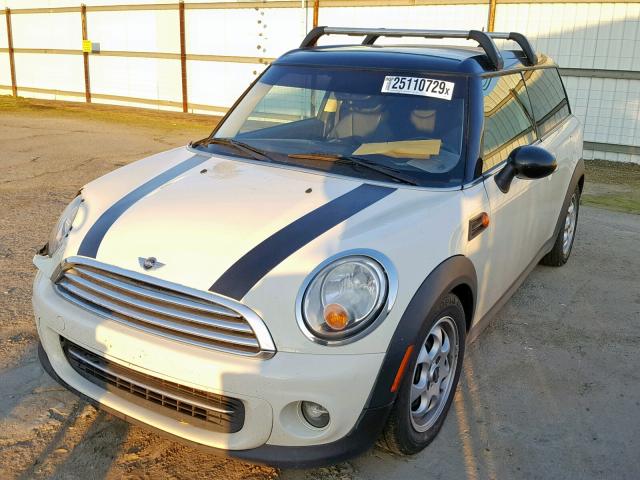 WMWZF3C58CT489259 - 2012 MINI COOPER CLU TWO TONE photo 2